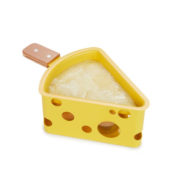 Balvi Raclette Fromagette Color amarillo Velas y espátula incluida Metal