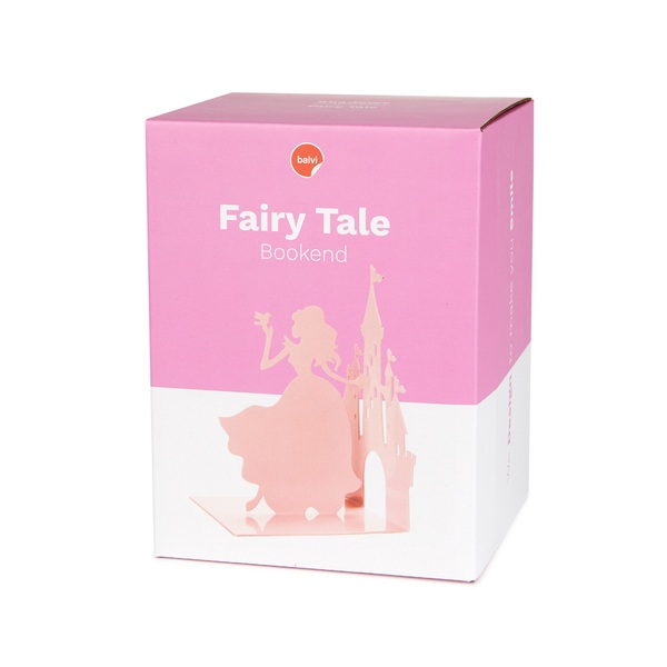 Balvi Sujetalibros Fairy Tale Color rosa Una princesa y su castillo Metal