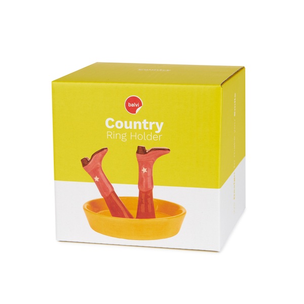 Balvi Porta anillos Happy Legs Country Zapatos según el estado de ánimo Cerámica