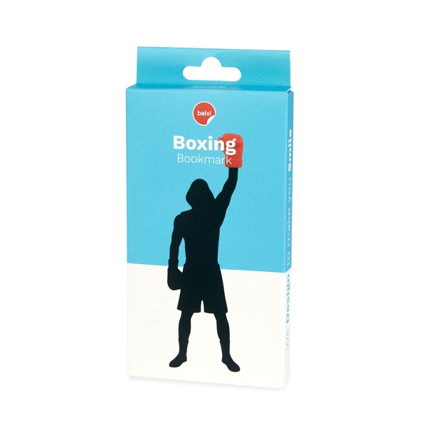 Balvi Bookmark Boxing Black Red colour The glove protrudes from the pages Plastic