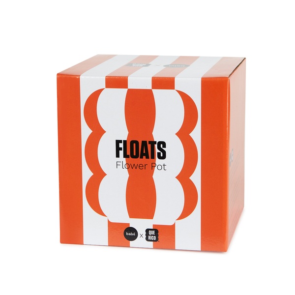 Balvi Maceta Floats Color naranja Con forma de flotadores apilados Cerámica 12x11x11 cm