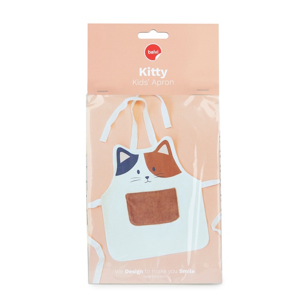 Balvi Tablier enfant Kitty Cailco Avec poche sur le devant Polyester