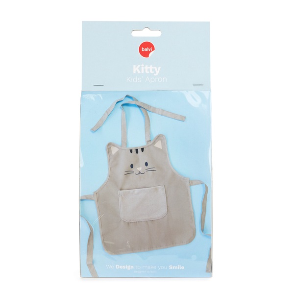 Balvi Delantal Kitty Con bolsillo incluido Poliéster