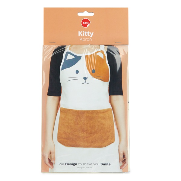 Balvi Schürze Kitty Calico Mit Vordertasche Polyester