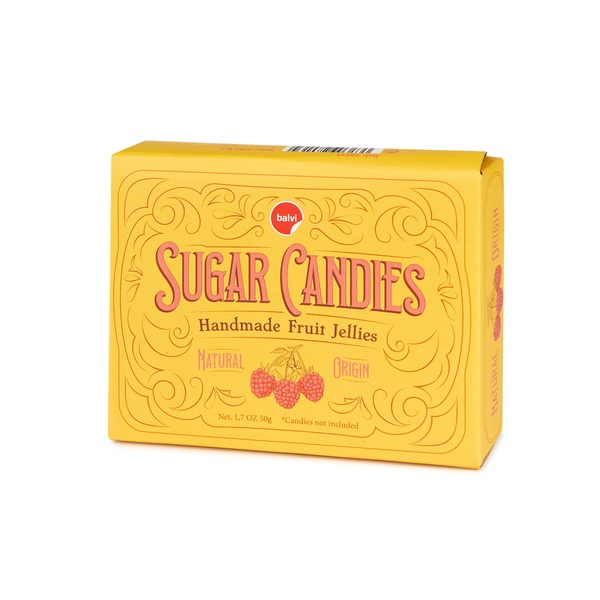 Balvi Caja joyero Sugar Candies Color amarillo Simula una caja de caramelos Lata/terciopelo