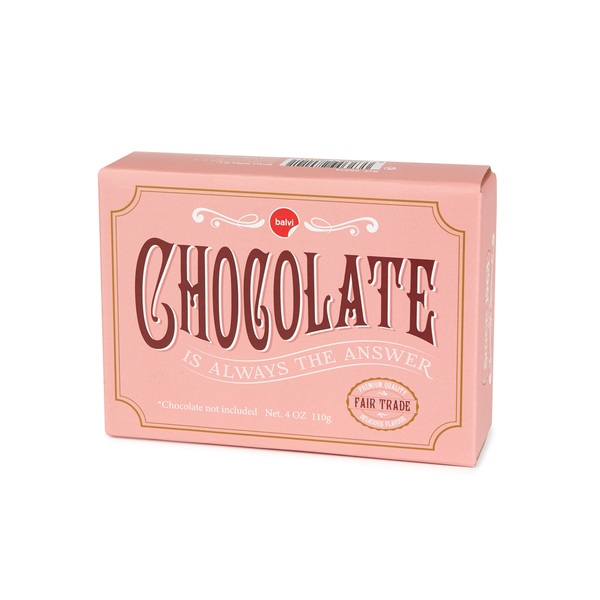 Balvi Schmuckschatulle Chocolate Farbe Rosa Eine Tafel Schokolade darstellend Blech/Samt