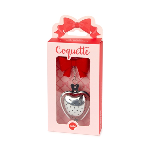 Balvi Tea infuser Coquette Red colour Bow-shaped Stainless/silicone
