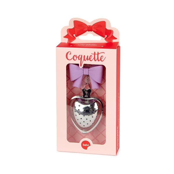 Balvi Infusor té Coquette Color lila Con forma de lazo Inox/silicona