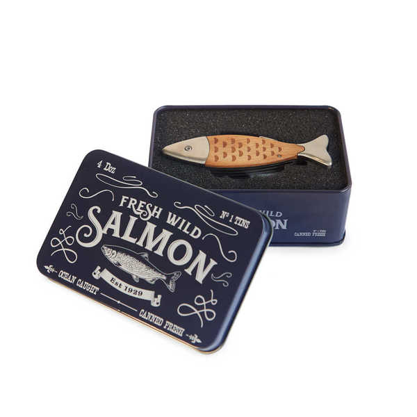 Balvi Multiherramienta Salmon Tijeras, destornilladores, abrebotellas, cuchillo y sacacorchos Metal