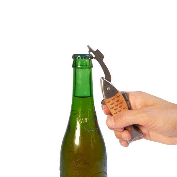 Balvi Multiherramienta Salmon Tijeras, destornilladores, abrebotellas, cuchillo y sacacorchos Metal