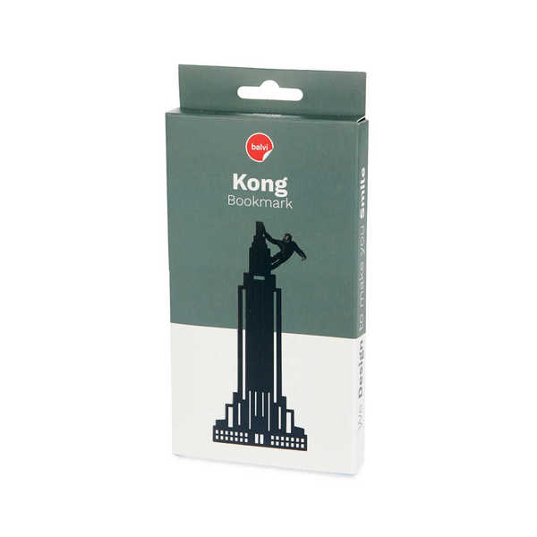 alvi Marcapáginas Kong Color negro Inspirado en la Famosa Novela King Kong Divertido Regalo para lec