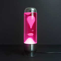 alvi Lava lamp Capsule Pink/White colour Modern and sophisticated design for decoration Aluminium/gl