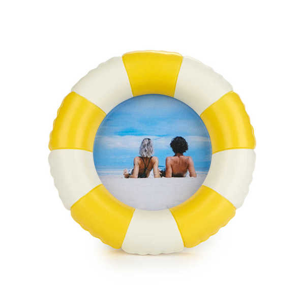 Balvi - Floats Balvi Marco Floats Color amarillo Marco redondo con diseño de flotador Resina
