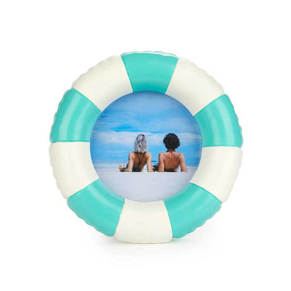 Balvi - Floats Balvi Photo frame Floats Turquoise colour Round frame with a float design Resin