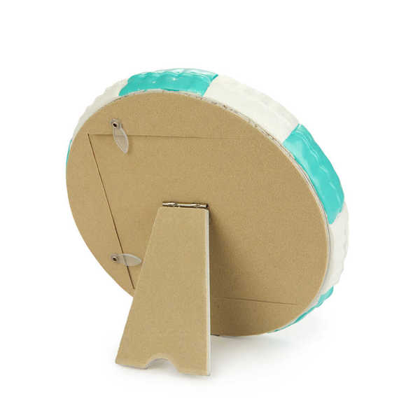 Balvi - Floats Balvi Photo frame Floats Turquoise colour Round frame with a float design Resin