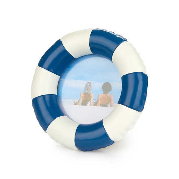 Balvi - Floats Balvi Cadre photos Floats Couleur bleu Cadre rond en forme de bouée Résine