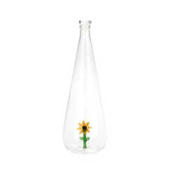 alvi - Botanical Sunflower Balvi Bottle Botanical Sunflower Yellow colour Handmade in borosilicate g