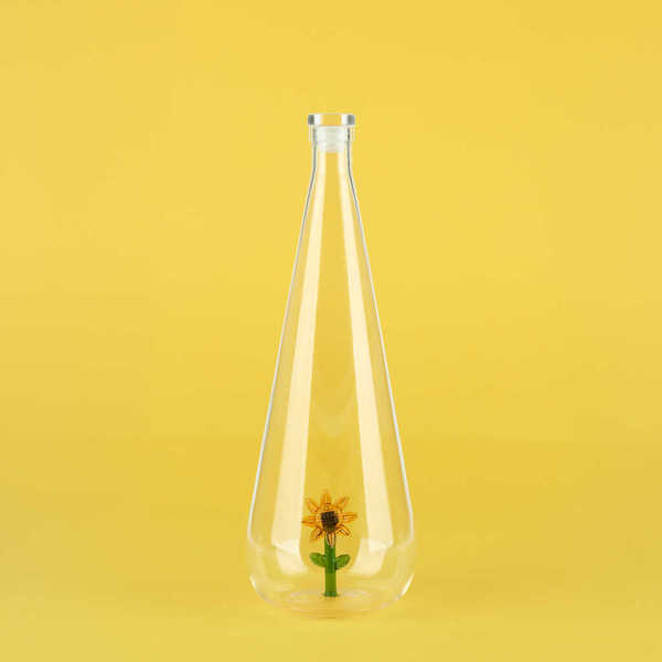 alvi - Botanical Sunflower Balvi Bouteille Botanical Sunflower Couleur jaune Fabriquée à la main en