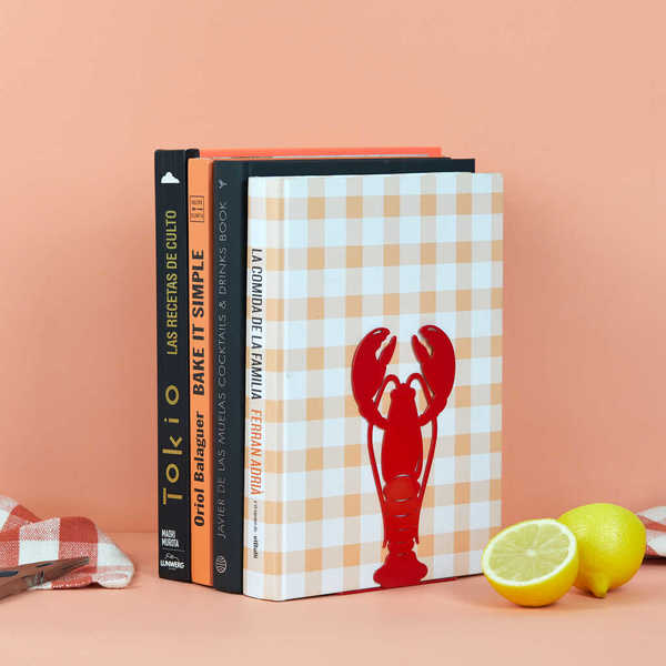 Balvi - Lobster Balvi Fermalibri Lobster Colore rosso Design originale a forma di aragosta Metallo