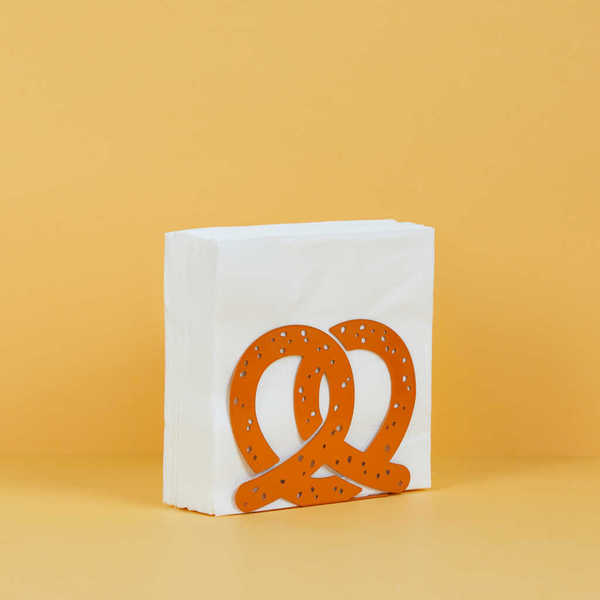 alvi - Pretzel Balvi Serviertenständer Pretzel Braun Farbe Originelles Design in Form einer Brezel M