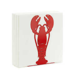 Balvi - Lobster Balvi Servilletero Lobster Color rojo Diseño original con forma de bogavante Metal