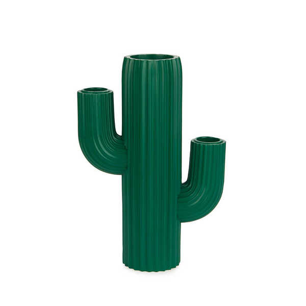 Balvi - Cactus Balvi Candelabro Cactus Color verde Portavelas en forma de cactus Resina 20,5cm