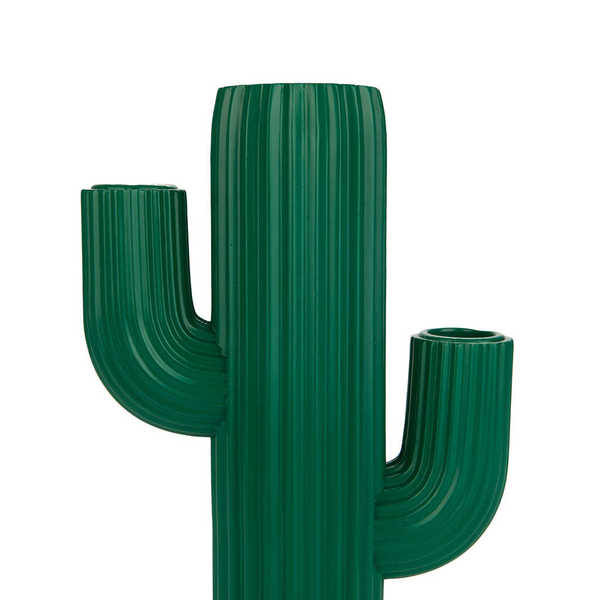 Balvi - Cactus Balvi Candelabro Cactus Color verde Portavelas en forma de cactus Resina 20,5cm