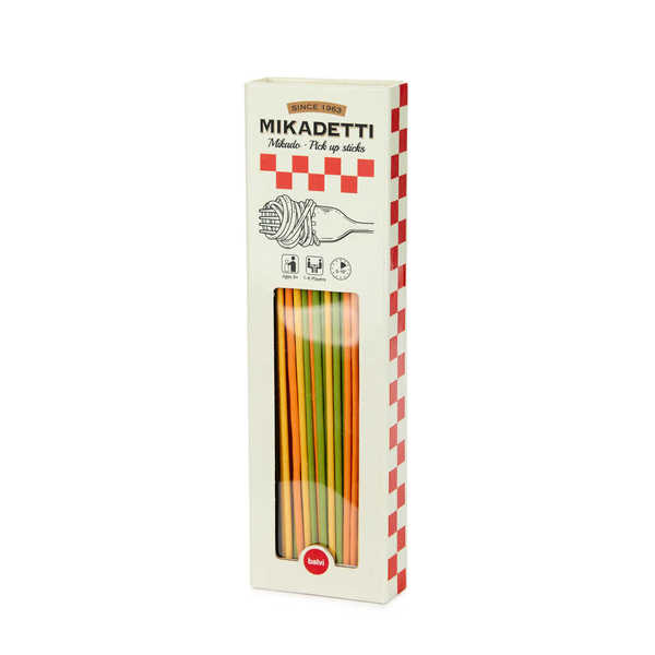 alvi - Mikadetti Balvi Juego de mesa Mikadetti Juego de habilidad Mikado en versión espaguetis Bambú