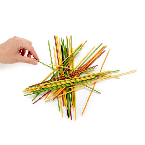 alvi - Mikadetti Balvi Juego de mesa Mikadetti Juego de habilidad Mikado en versión espaguetis Bambú
