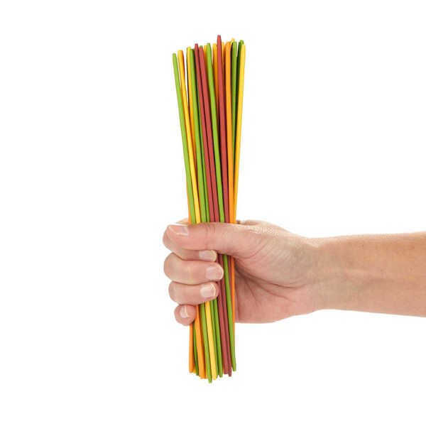 alvi - Mikadetti Balvi Juego de mesa Mikadetti Juego de habilidad Mikado en versión espaguetis Bambú