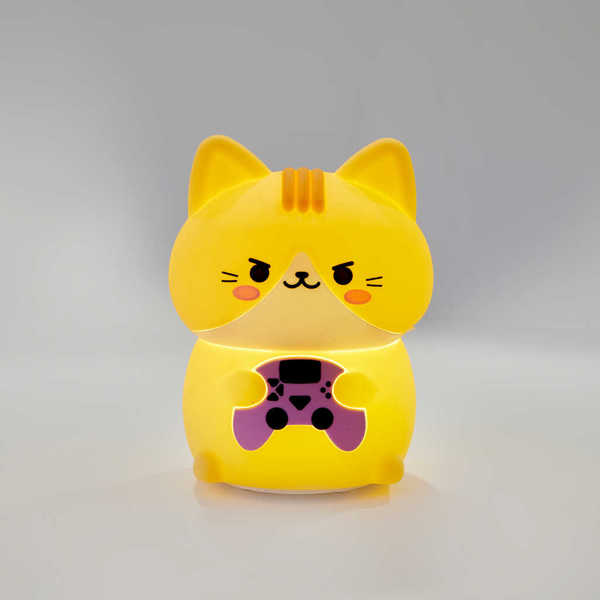 alvi - Kawaii Gamer Balvi Night light Kawaii Gamer Orange colour Children's night lamp with kawaii c
