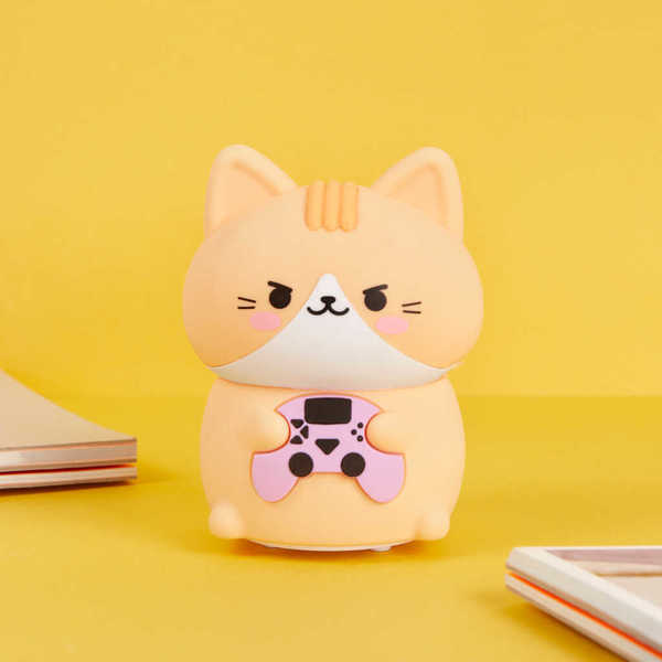 alvi - Kawaii Gamer Balvi Night light Kawaii Gamer Orange colour Children's night lamp with kawaii c