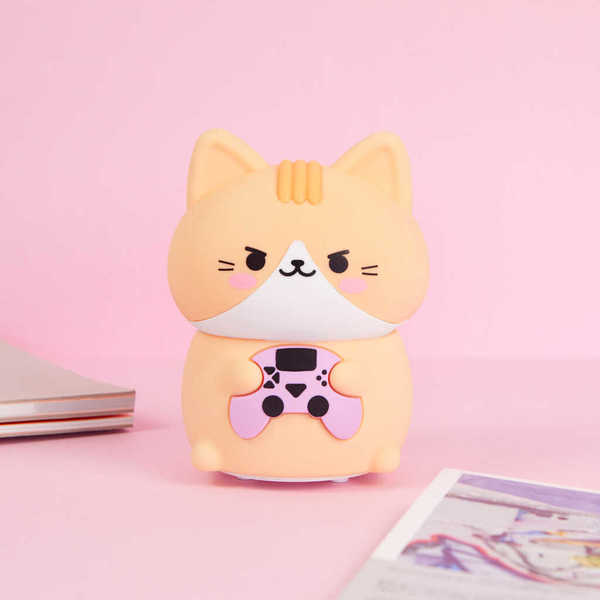 alvi - Kawaii Gamer Balvi Night light Kawaii Gamer Orange colour Children's night lamp with kawaii c
