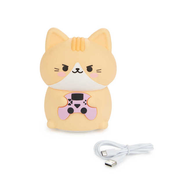 alvi - Kawaii Gamer Balvi Night light Kawaii Gamer Orange colour Children's night lamp with kawaii c