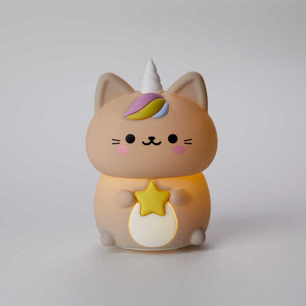 alvi - Kawaii Starry Balvi Nachtlicht Kawaii Starry Grau Farbe Nachtlampe für Kinder las Kawaii-Katz