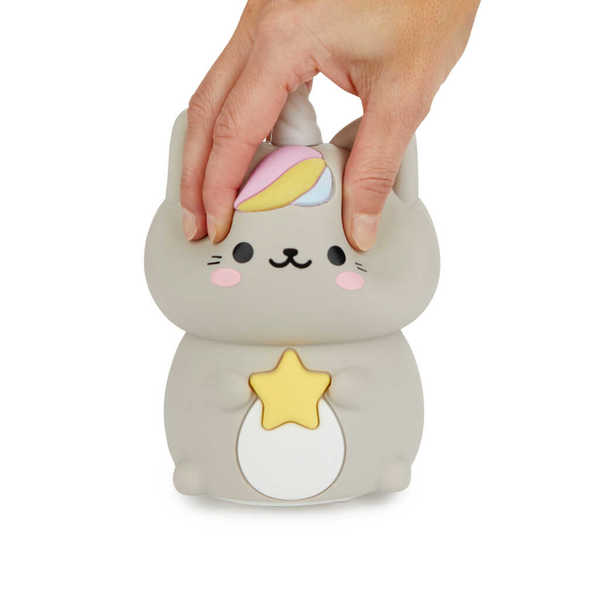 alvi - Kawaii Starry Balvi Nachtlicht Kawaii Starry Grau Farbe Nachtlampe für Kinder las Kawaii-Katz