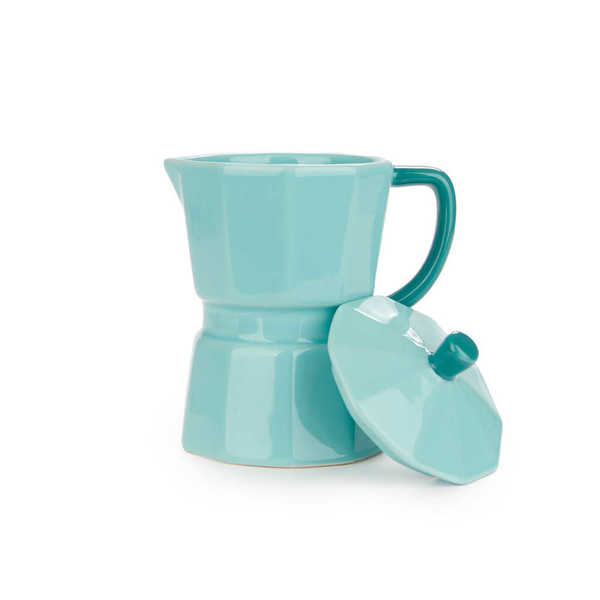 alvi - Moka Balvi Mug Moka Couleur turc Tasse en forme de cafetière italienne avec couvercle Céramiq