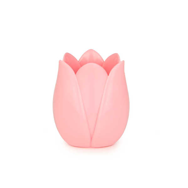 Balvi - Tulip Balvi Porta matite Tulip Colore rosa Design originale a forma di tulipano Plastica