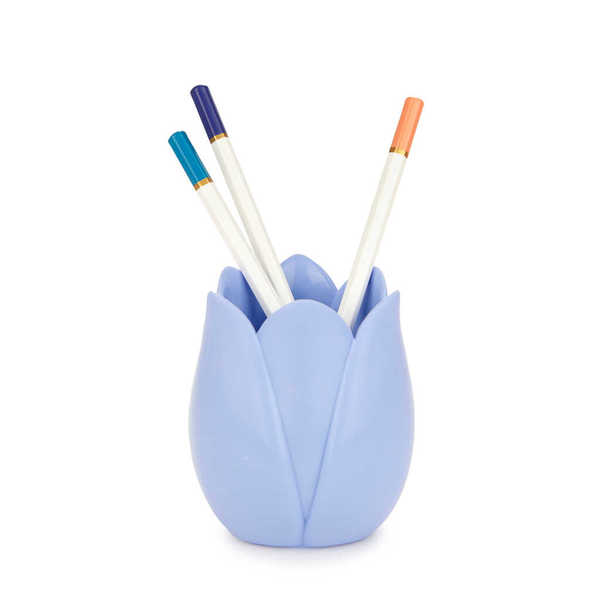 Balvi - Tulip Balvi Pot à crayons Tulip Couleur lilas Design original en forme de tulipe Plastique