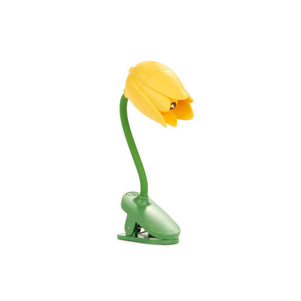 alvi - Tulip Balvi Leselampe Tulip Gelb Farbe Flexible Leselampe mit Klemme in Tulpenform zum Lesen