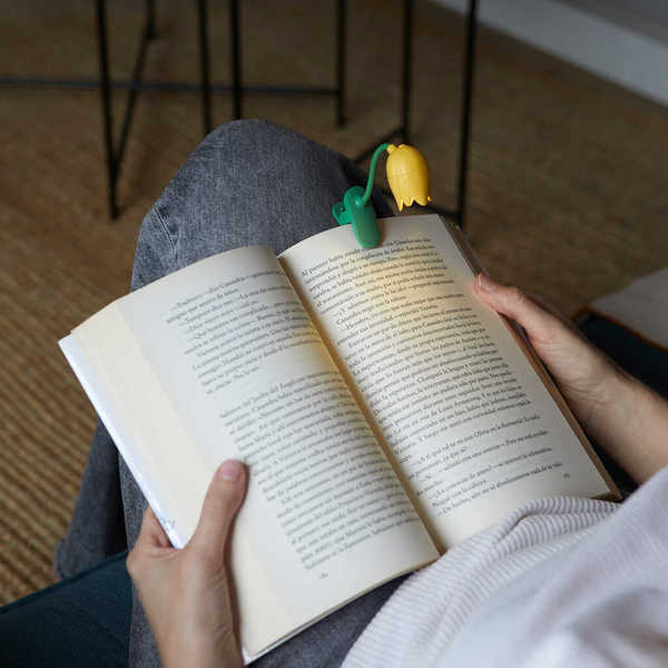 alvi - Tulip Balvi Leselampe Tulip Gelb Farbe Flexible Leselampe mit Klemme in Tulpenform zum Lesen