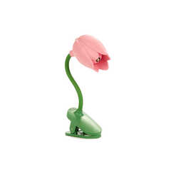 alvi - Tulip Balvi Leselampe Tulip Rosa Farbe Flexible Leselampe mit Klemme in Tulpenform zum Lesen