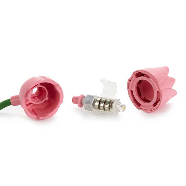 alvi - Tulip Balvi Luz lectura Tulip Color rosa Lámpara flexible con pinza en forma de tulipán para