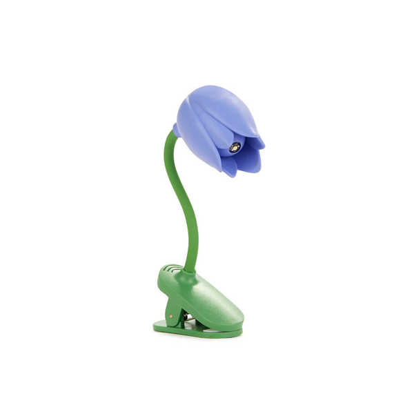 alvi - Tulip Balvi Book light Tulip Lilac colour Tulip-shaped lamp with clip and flexible arm for re