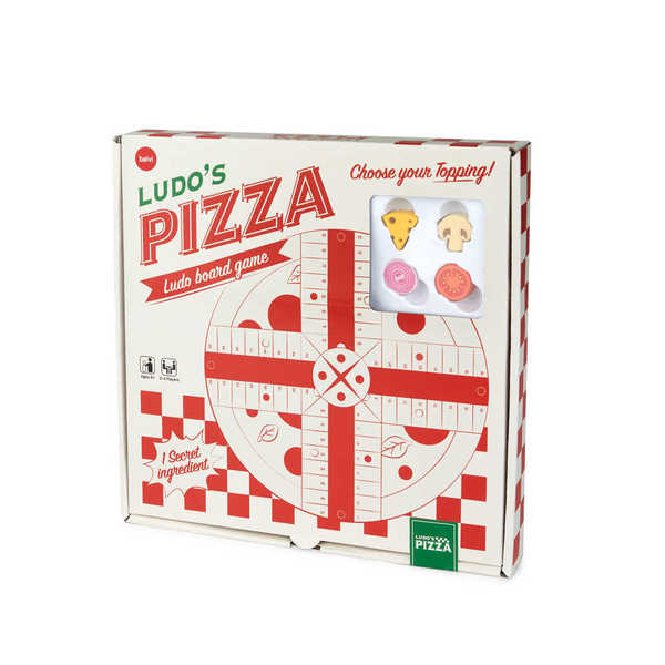 alvi - Ludo's Pizza Balvi Tischspiel Ludo's Pizza „Eile mit Weile“ nachempfundenes Spiel in Form ein