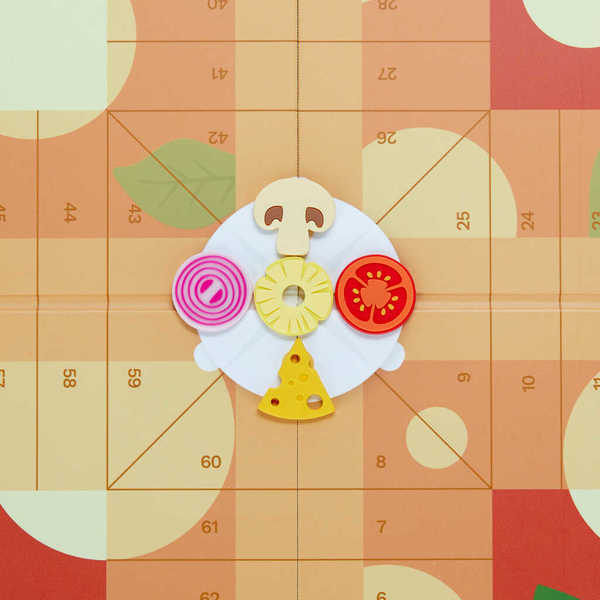 alvi - Ludo's Pizza Balvi Tischspiel Ludo's Pizza „Eile mit Weile“ nachempfundenes Spiel in Form ein