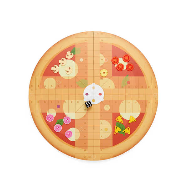 alvi - Ludo's Pizza Balvi Tischspiel Ludo's Pizza „Eile mit Weile“ nachempfundenes Spiel in Form ein