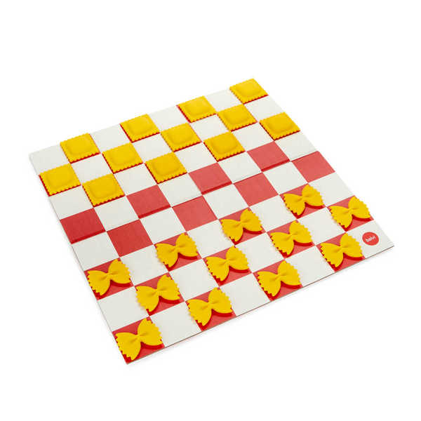 alvi - Checkroli Balvi Juego de mesa Checkroli Juego de damas con forma de pasta italiana Plástico/c