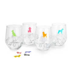 Balvi - Sticky Dogs Balvi Glass marker Sticky Dogs Glass markers with 8 dog breeds design Silicone