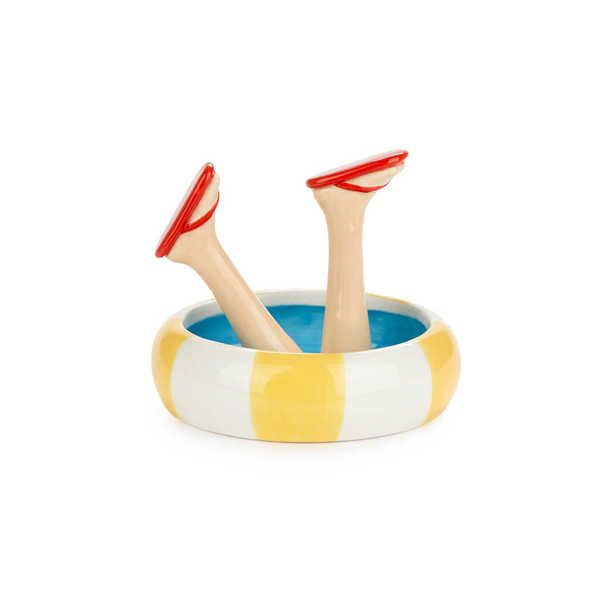 alvi - Happy Legs Summer Balvi Porta anillos Happy Legs Summer Soporte con diseño de piernas con cha